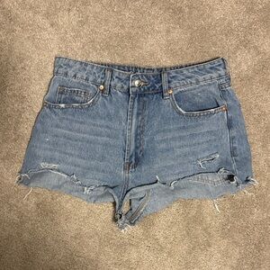 Madden Girl Distressed Blue Jean Shorts